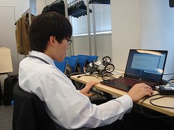 CS試走会 走行プラグラムを調整中