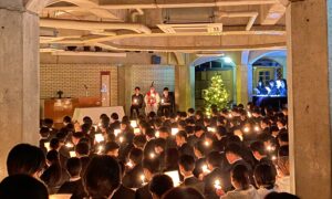 クリスマスツリー点火式を行いました！