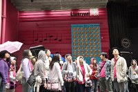 街中を観光