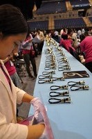 ハンドベルの準備