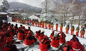 高１冬期野外研修実施中