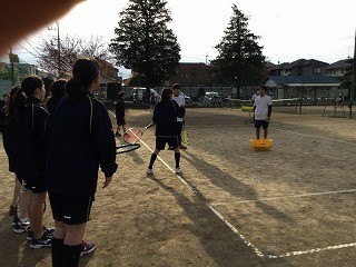 中学 仮入部期間中の様子