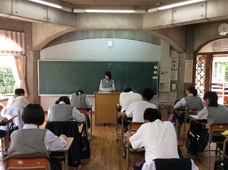 中学 校内弁論大会クラス予選開催