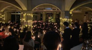 クリスマスツリー点火式が行われました！